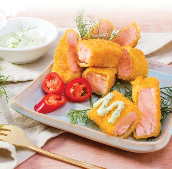 Cách làm cá hồi chiên xù cho bữa cơm thêm hương vị