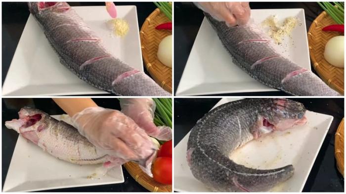 Cách làm cá lóc hấp cuốn bánh tráng ăn hoài mà không ngán