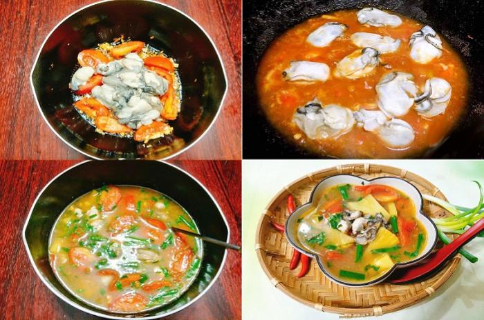 Cách làm hàu sữa nấu canh chua cho thực đơn ngày Tết