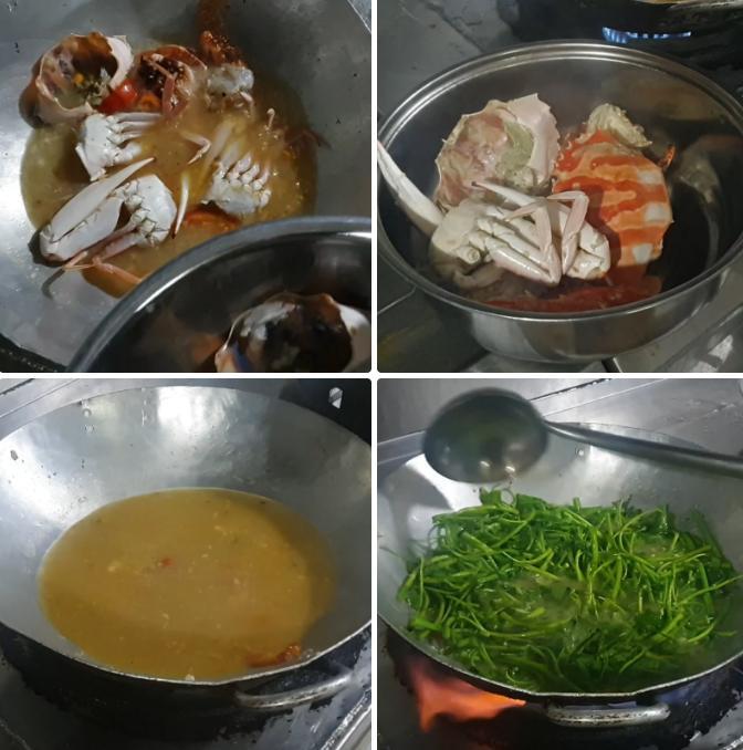 Cách làm món lẩu ghẹ rau muống thơm ngon ngất ngây
